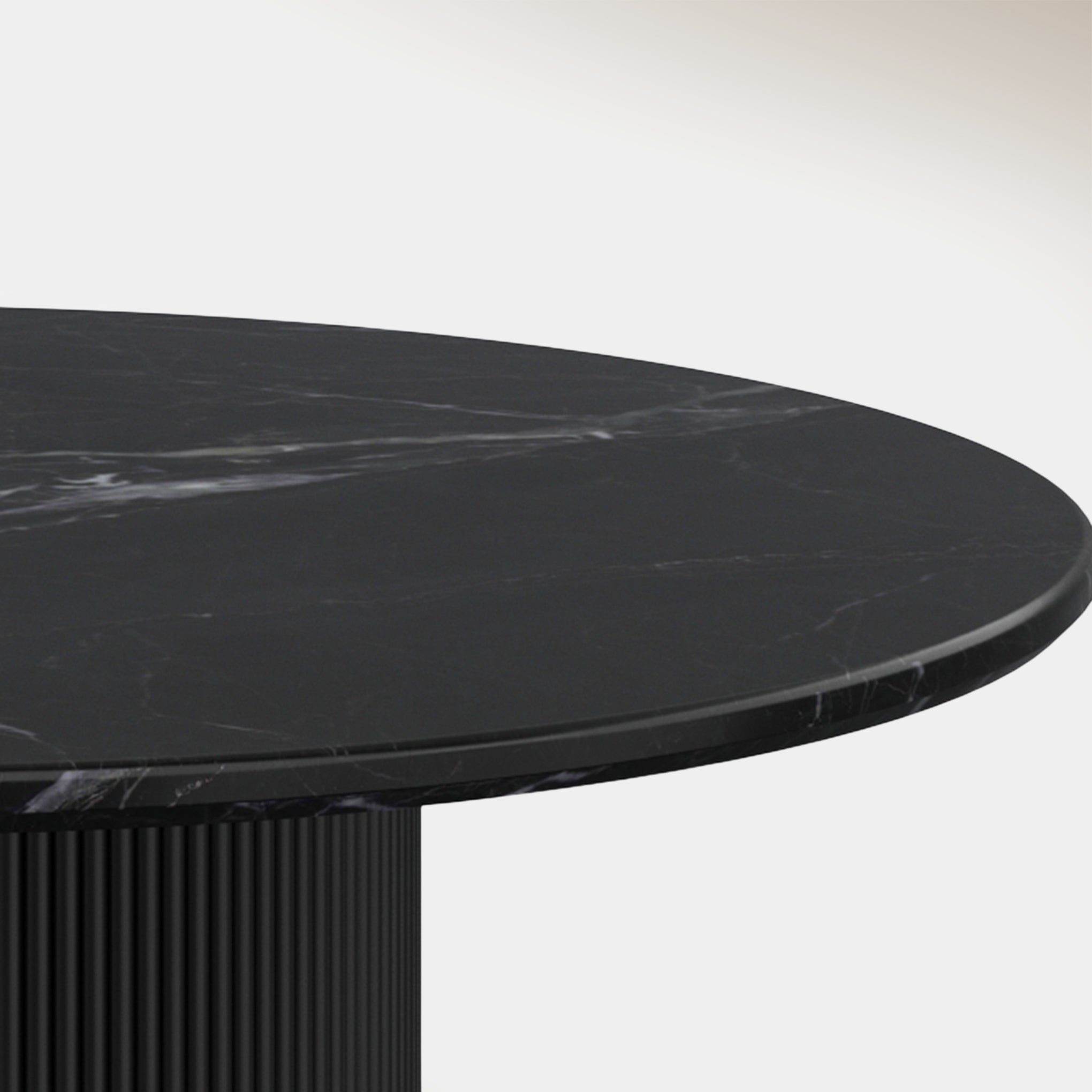 Kacia Round Dining Table - Black