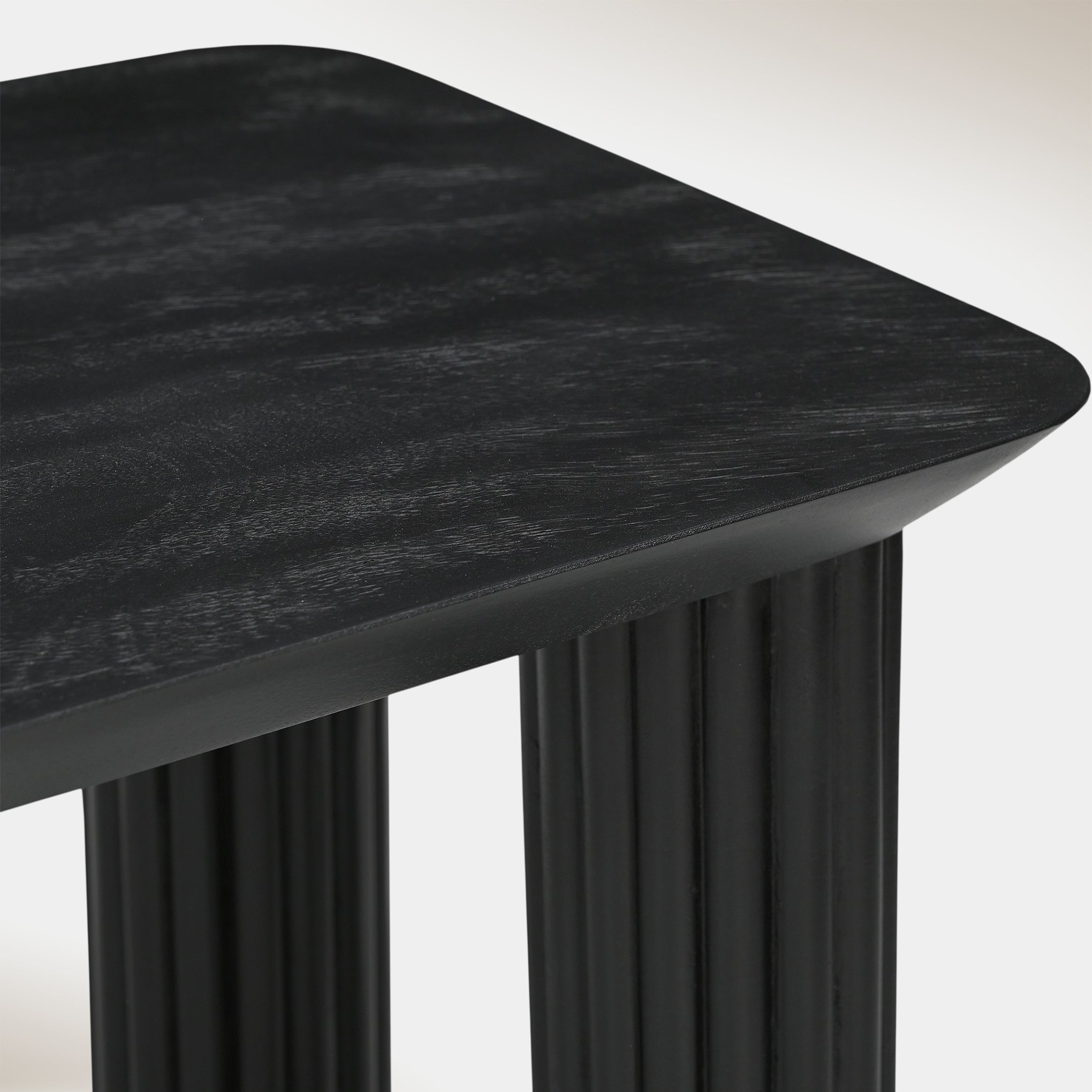Camille Small Rectangular Dining Table - Black