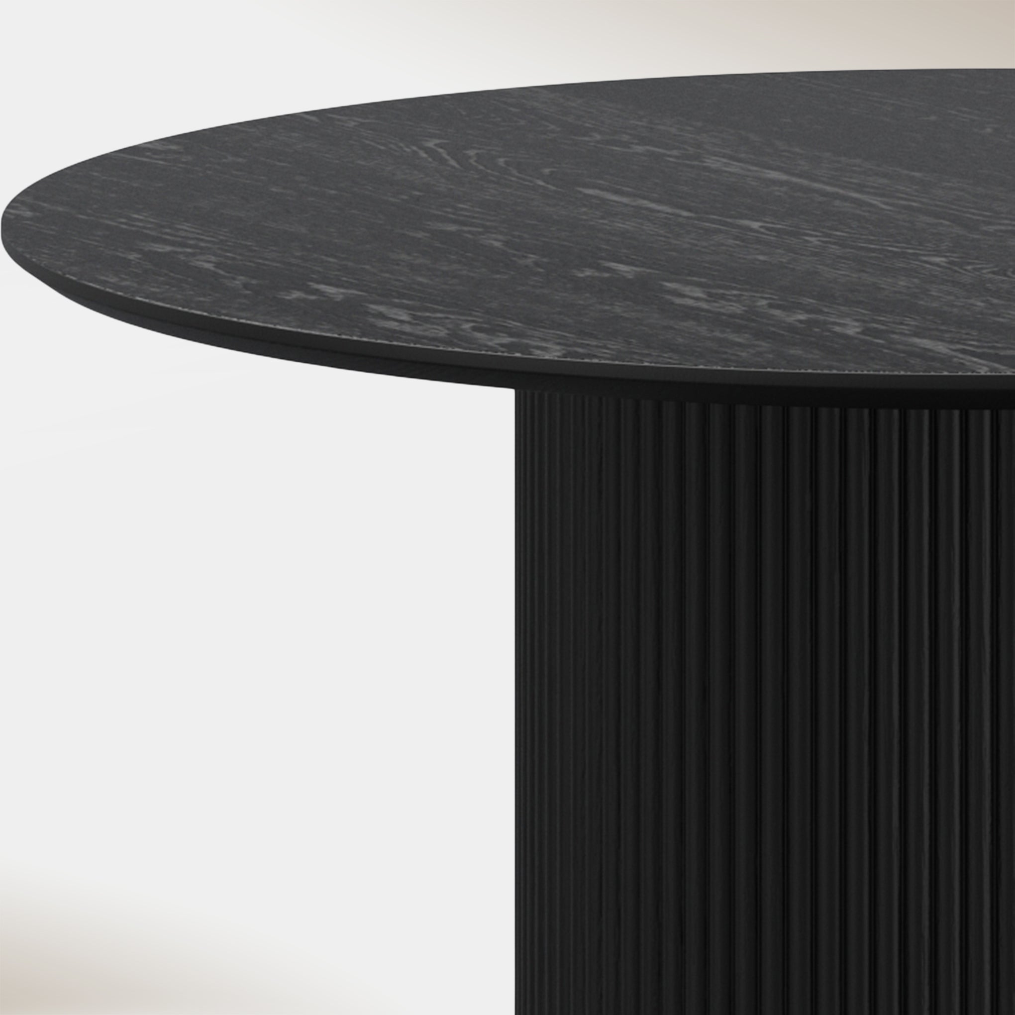 Adaera Round Dining Table - Black