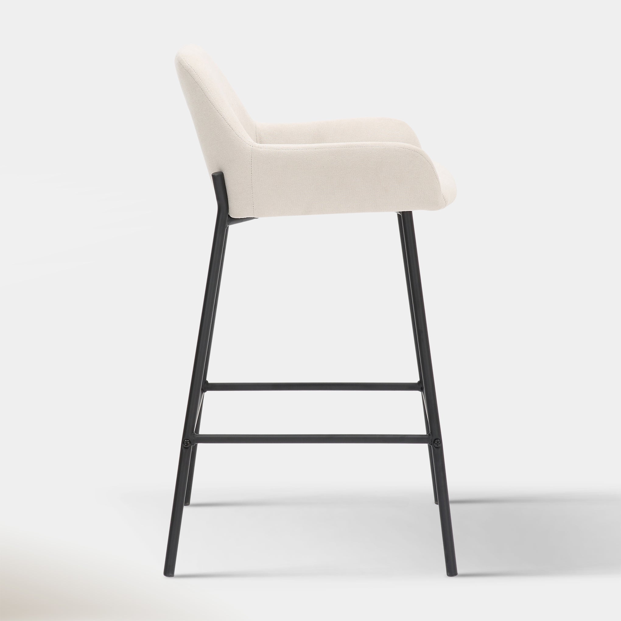 Sede Counter Stool - Beige Velvet | Hoft Home