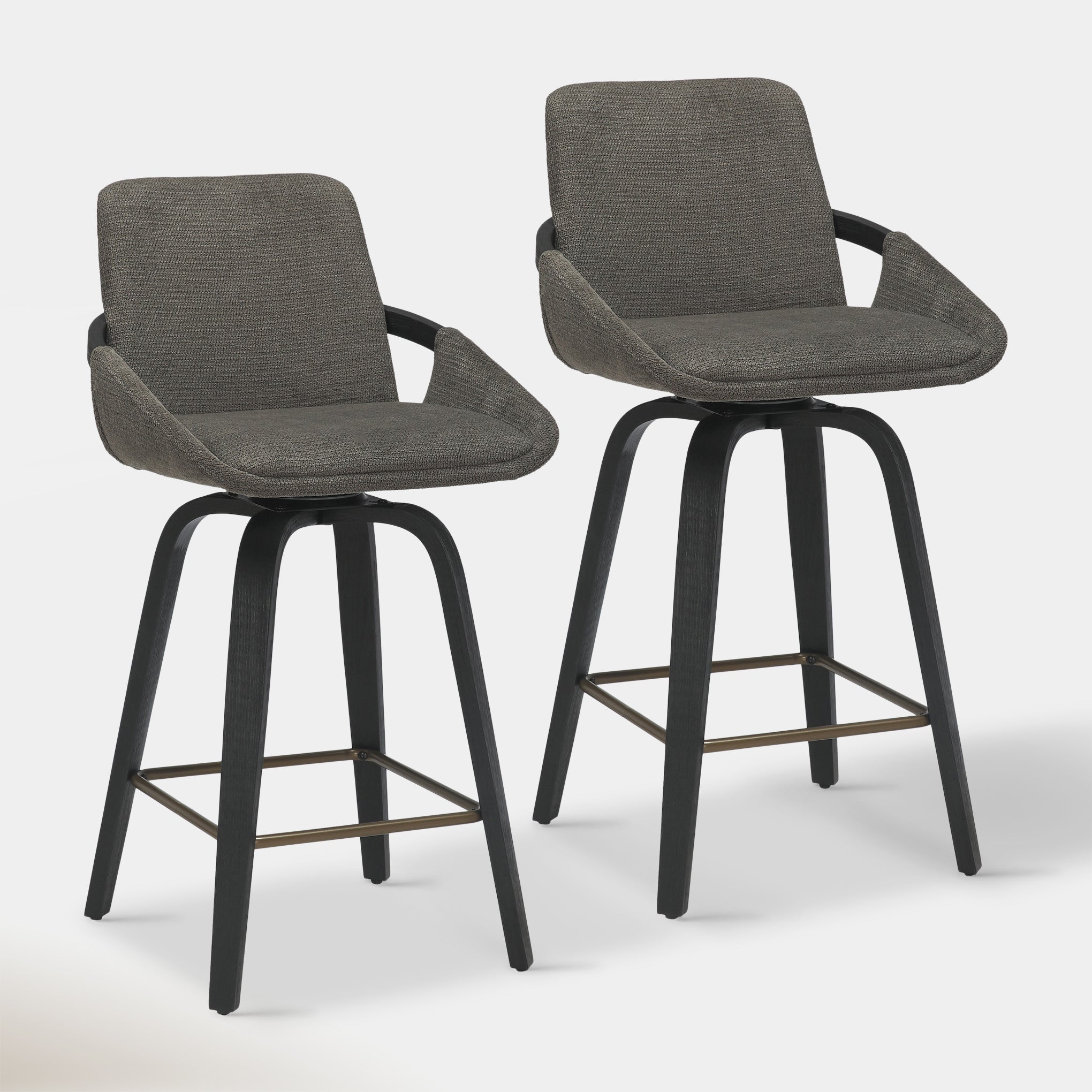 Lennox Counter Stool - Grey & Black
