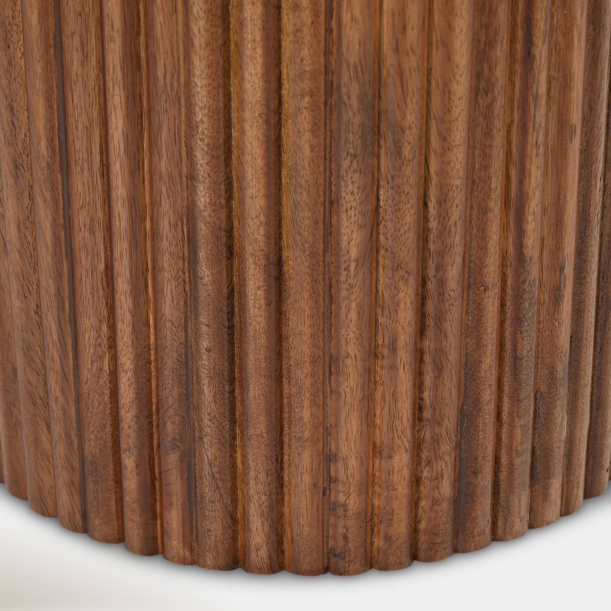Kacia Coffee Table - Walnut & White Marble