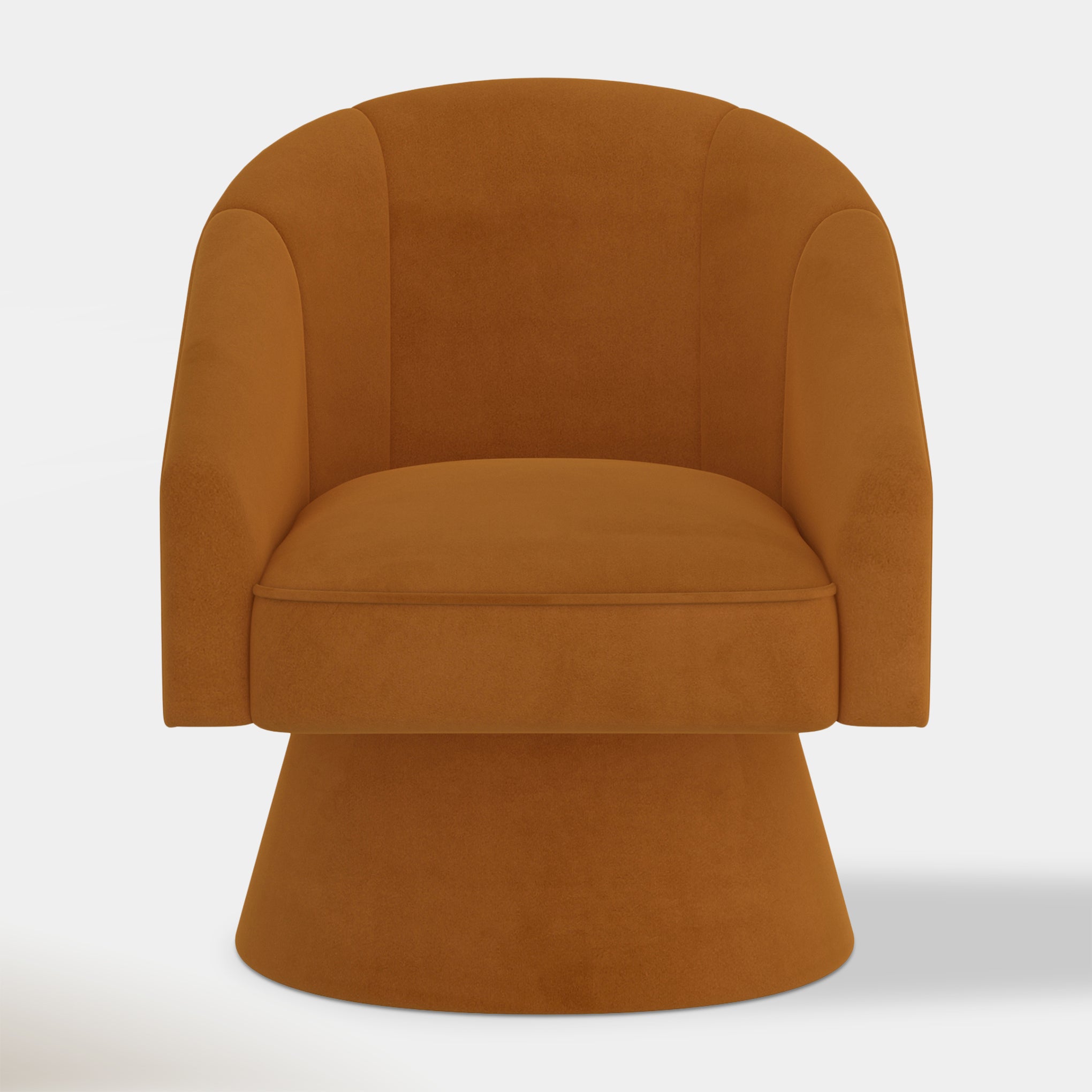 Rhea Accent Chair - Tan Velvet