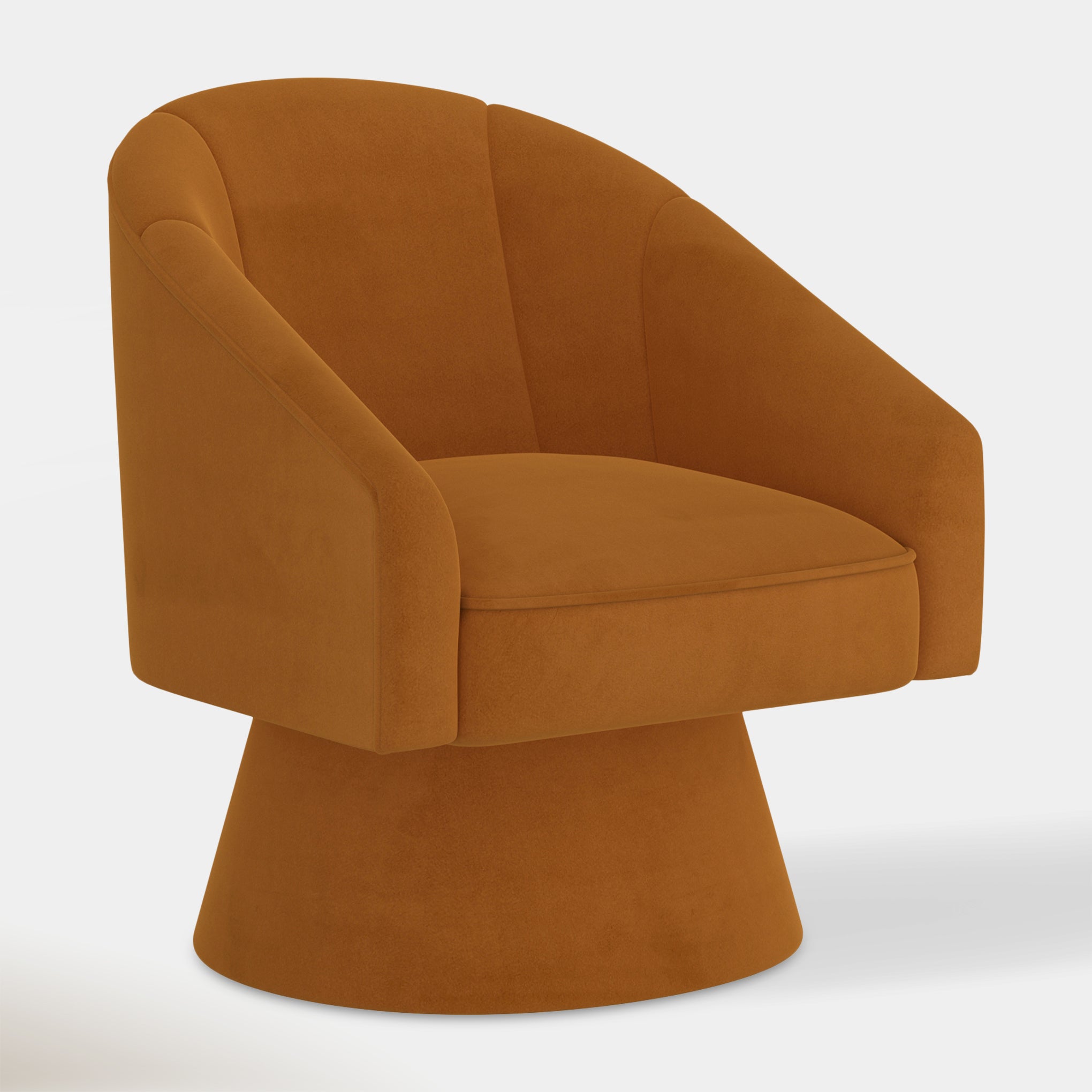 Rhea Accent Chair - Tan Velvet