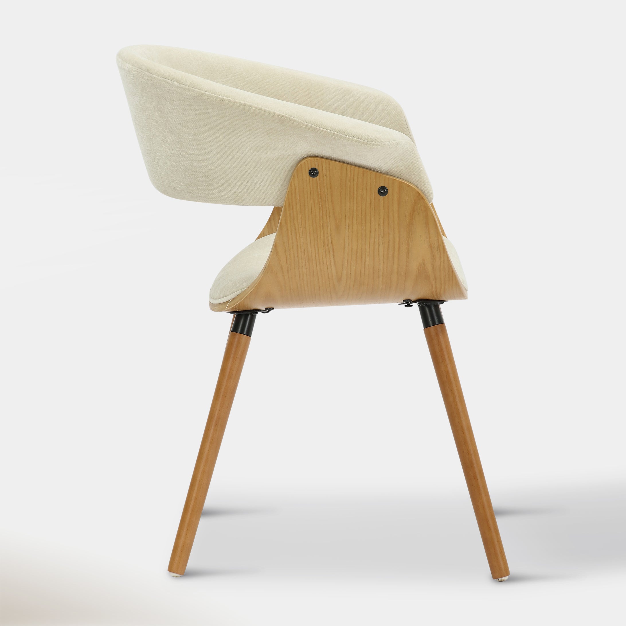 Jerreau Dining Chair - Beige and Natural | Hoft Home