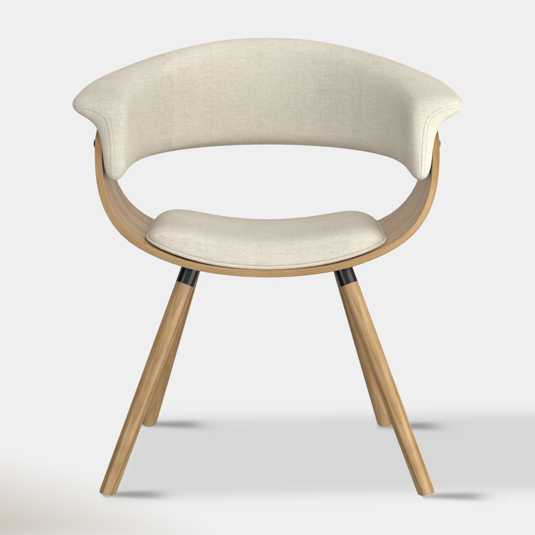 Jerreau Dining Chair - Beige & Oak