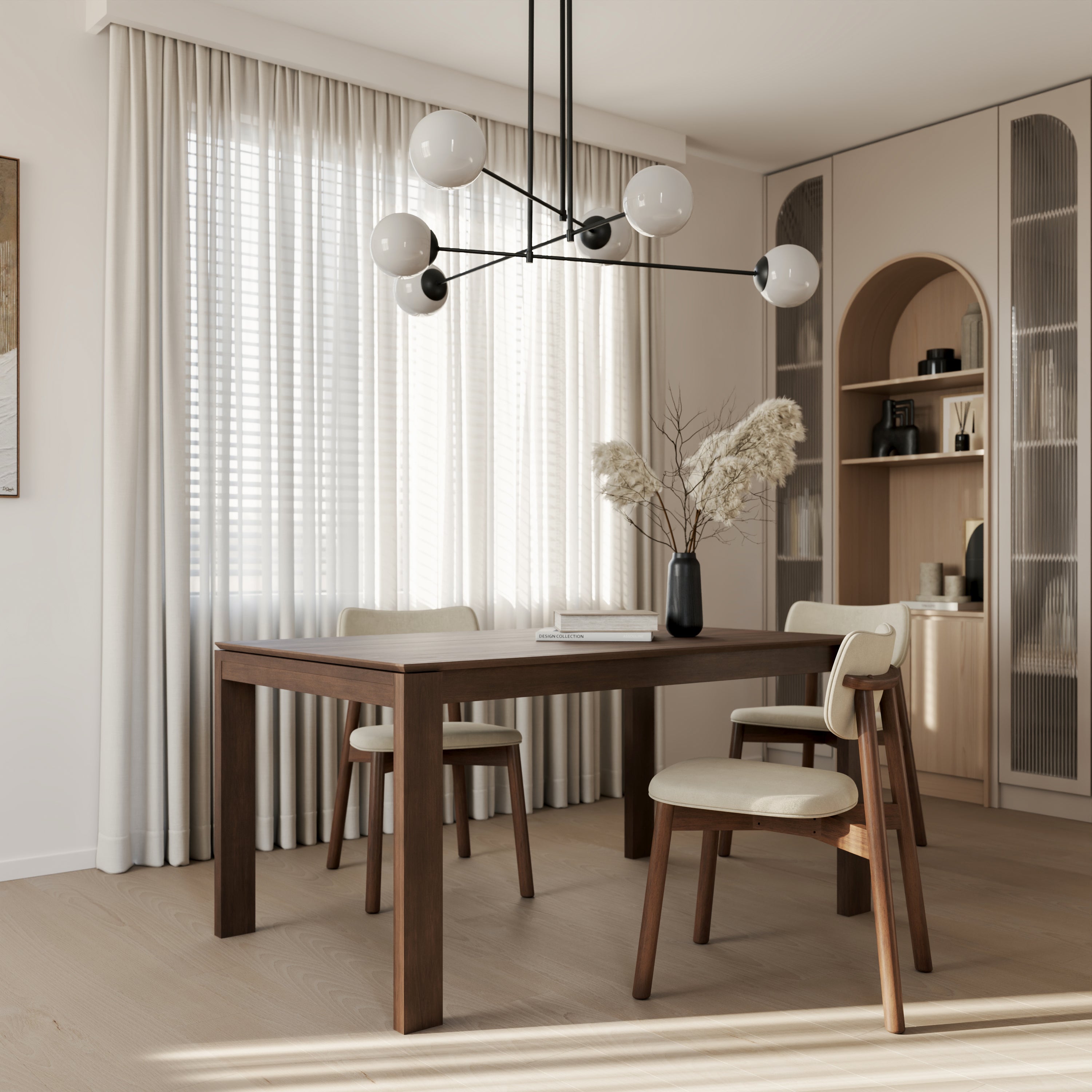 Keaton Dining Table - Walnut