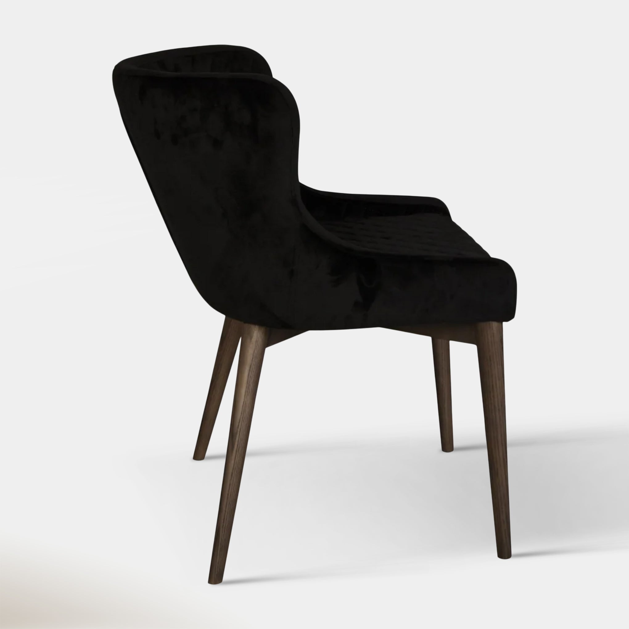 Hugo Dining Chair - Black Velvet