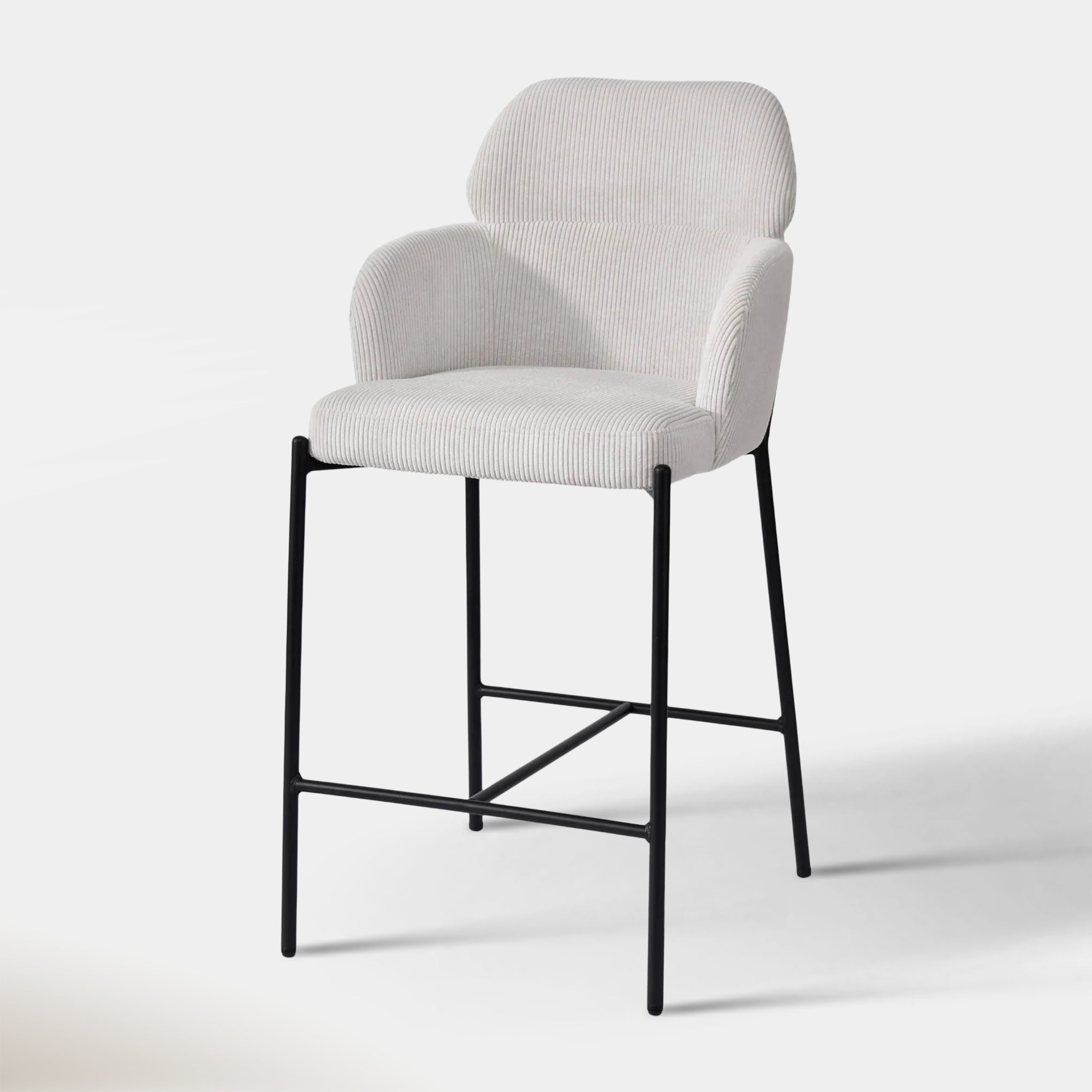 Sintra Counter Stool - Corduroy White