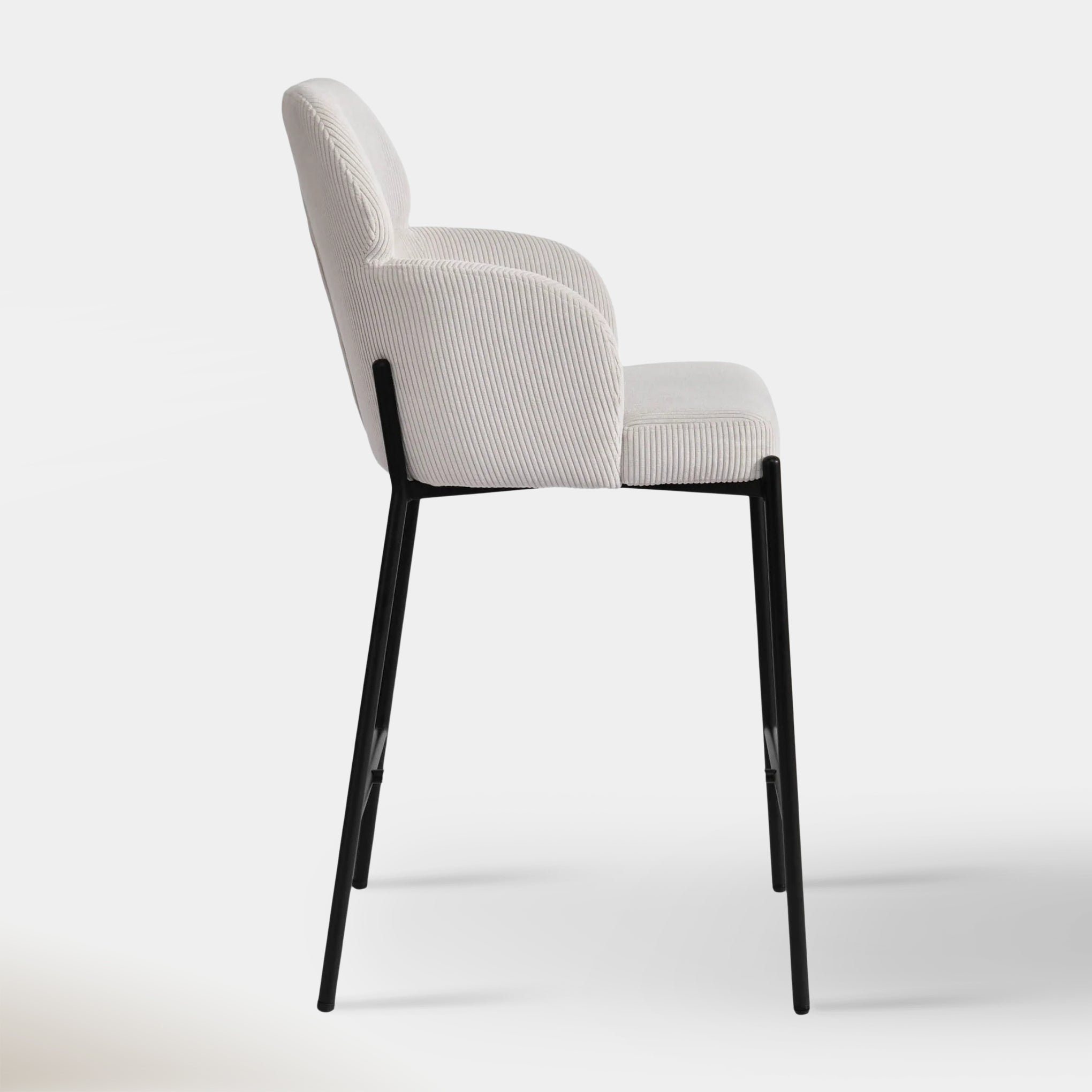 Sintra Counter Stool - Corduroy White