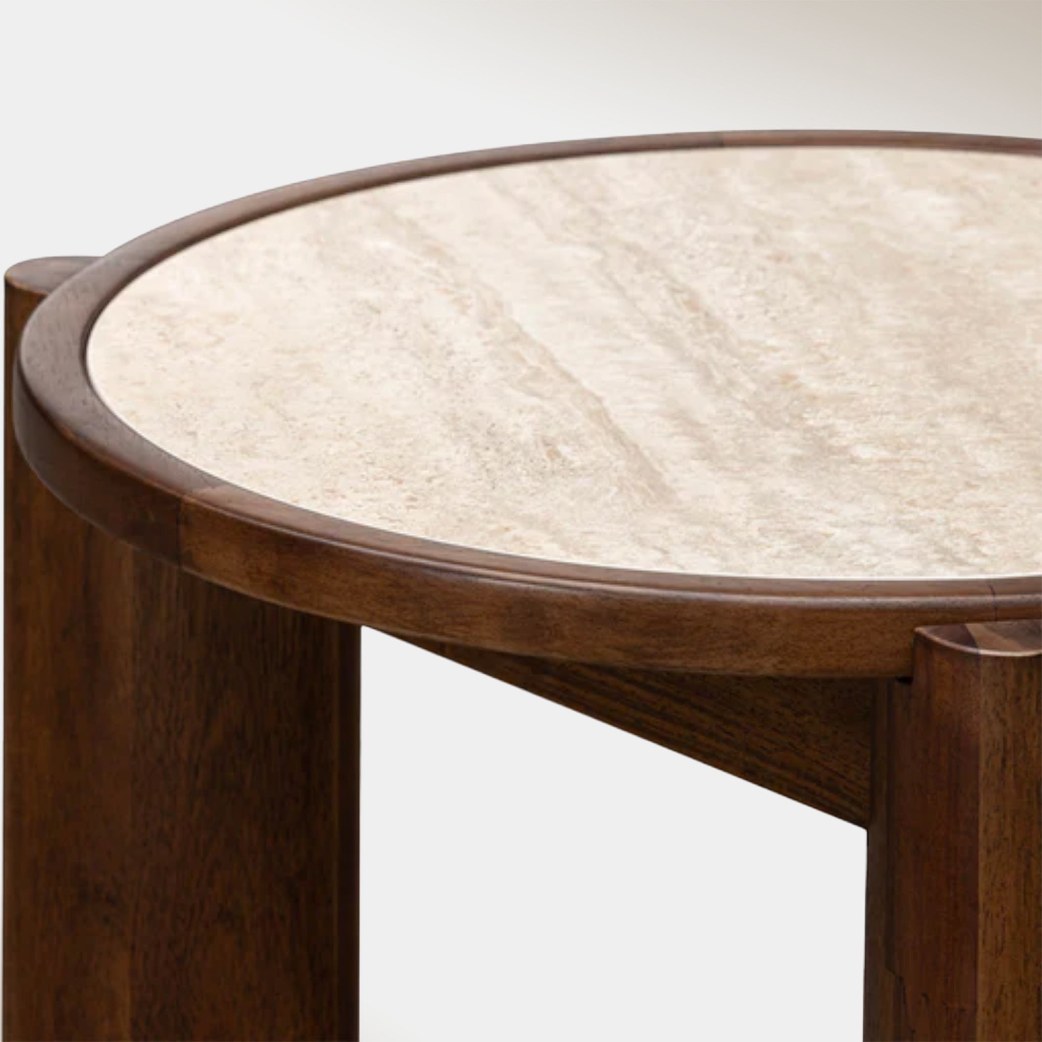 Mikael Side Table - Tavertine