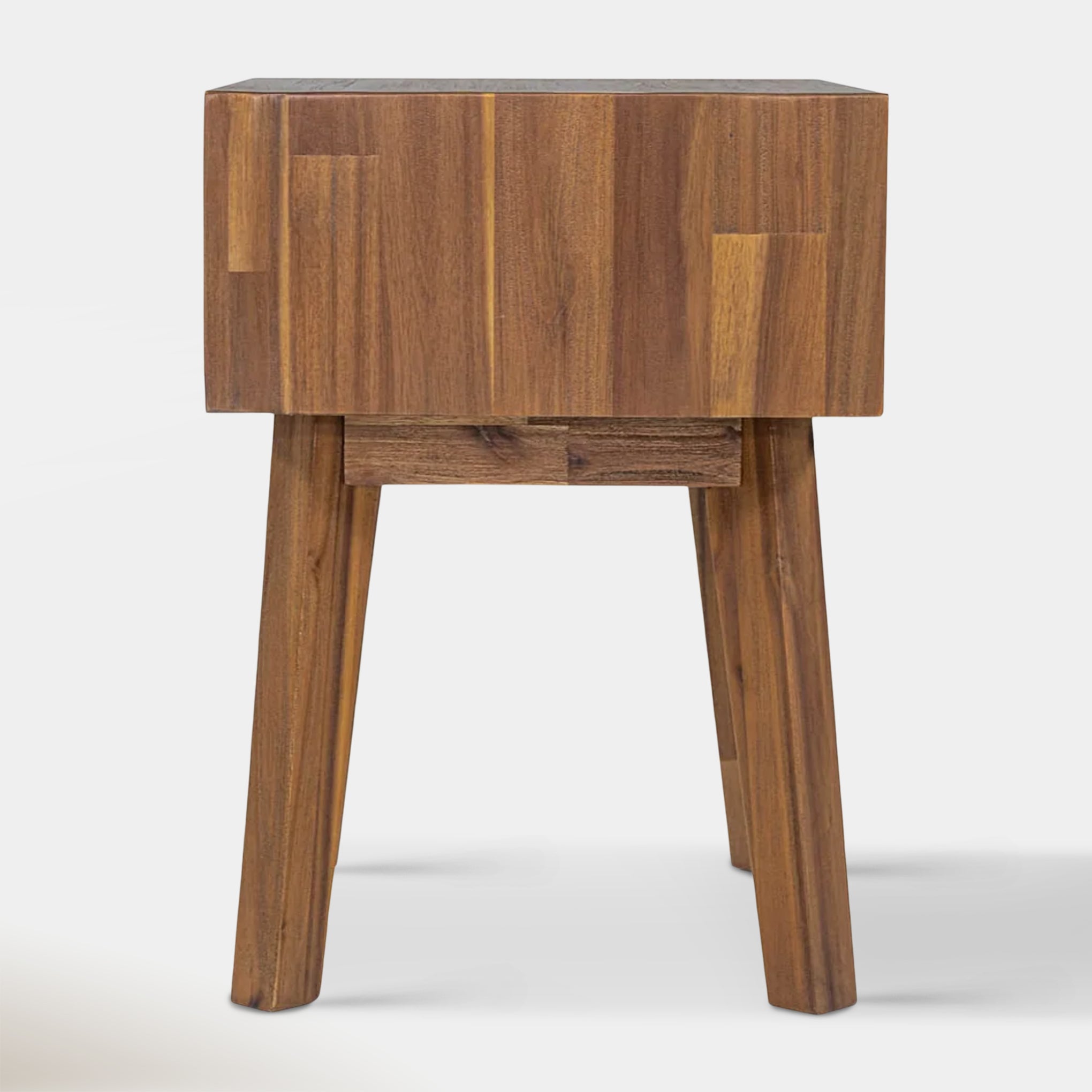 Soleil 1 Drawer Nightstand - Light Walnut