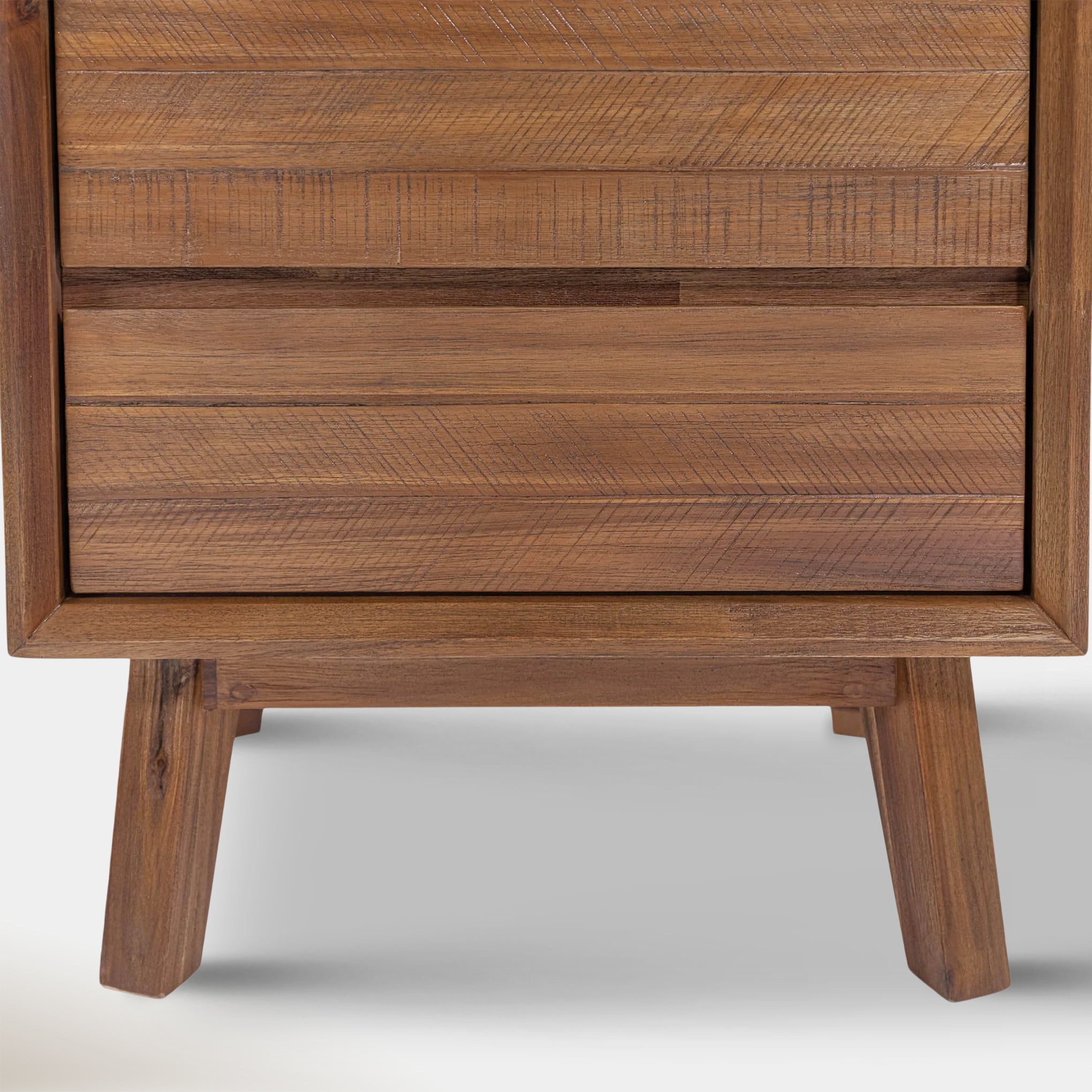 Soleil 2 Drawer Nightstand - Light Walnut