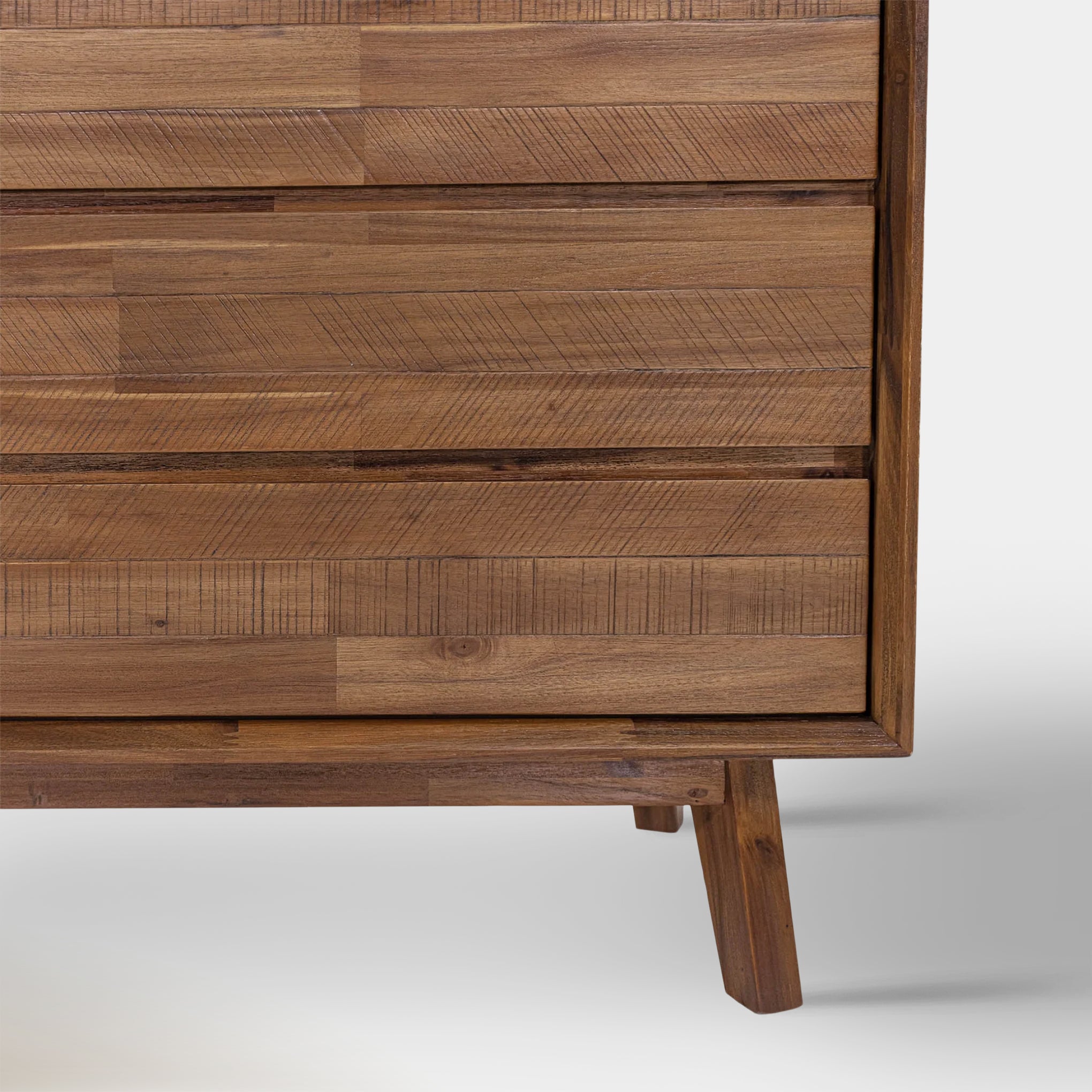 Soleil 5 Drawer Chest - Light Walnut
