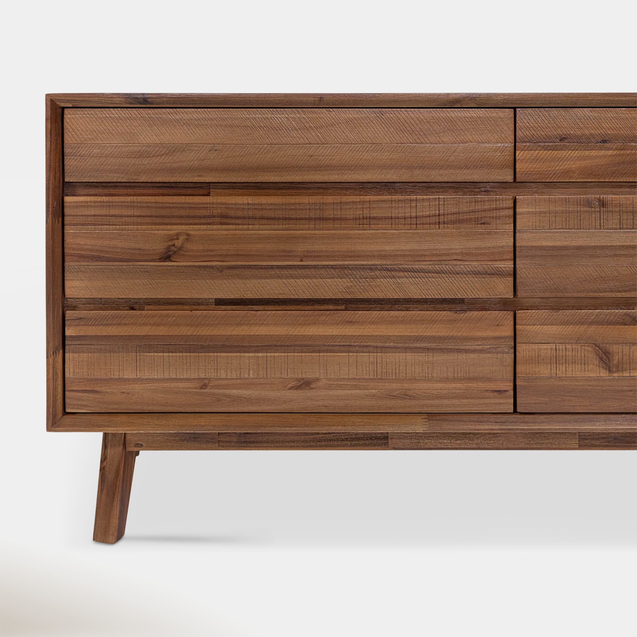 Soleil 6 Drawer Dresser - Light Walnut