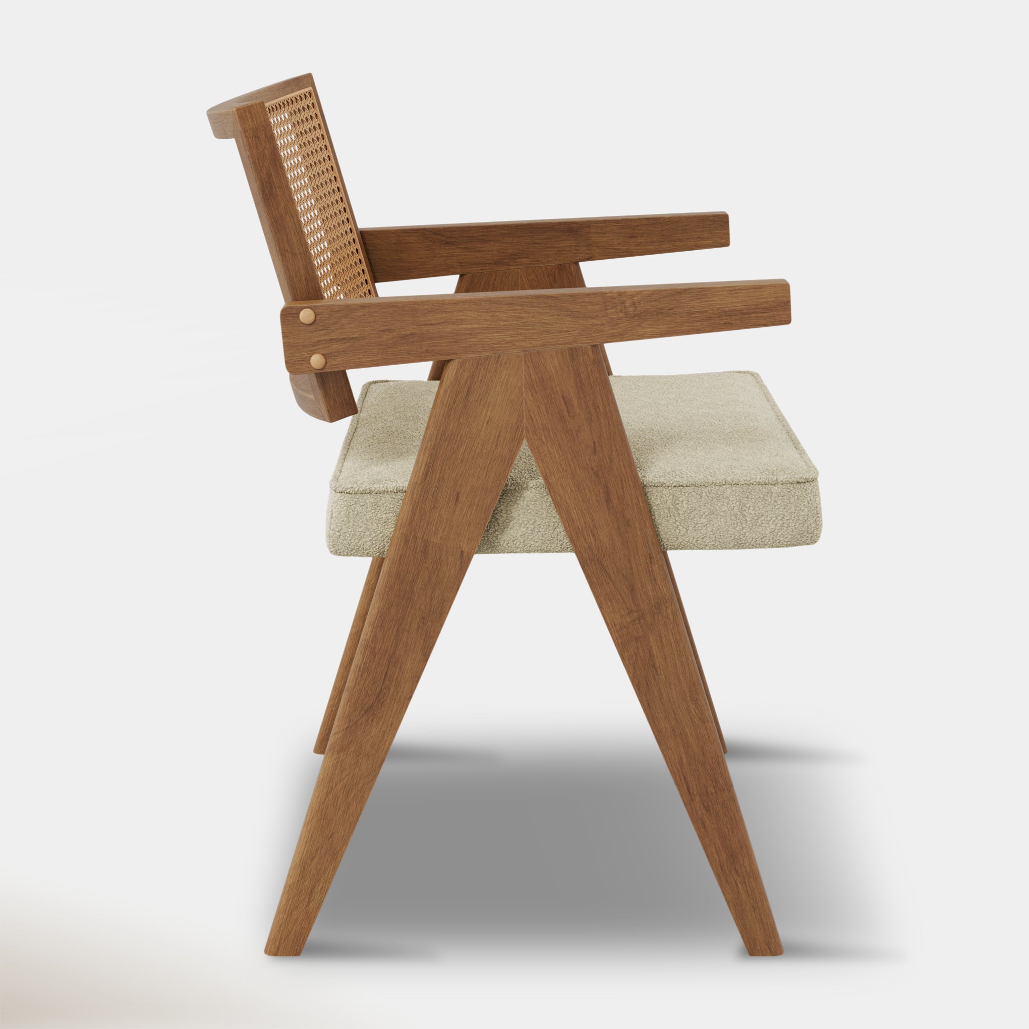 Augustine Dining Chair - Cream & Cocoa
