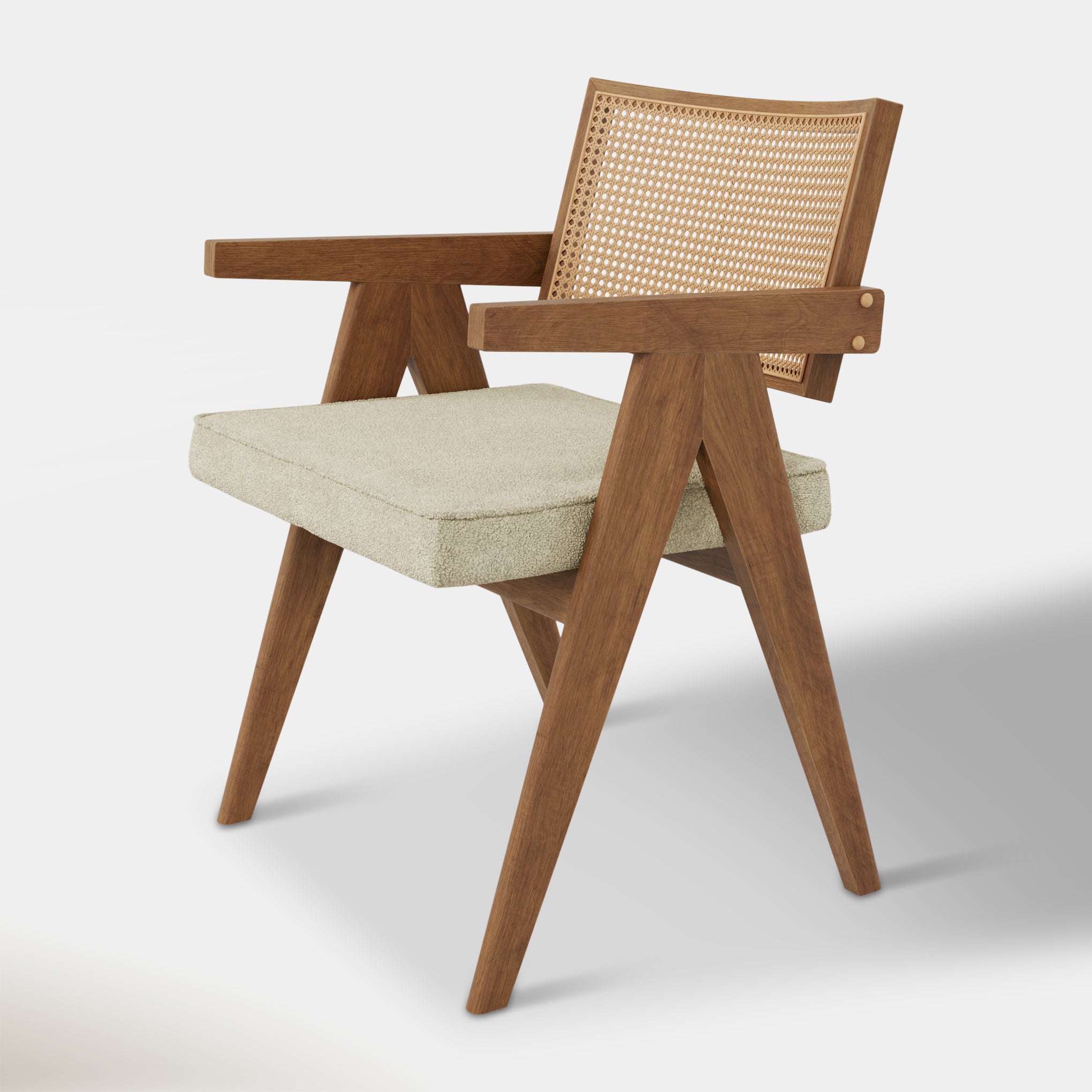 Augustine Dining Chair - Cream & Cocoa
