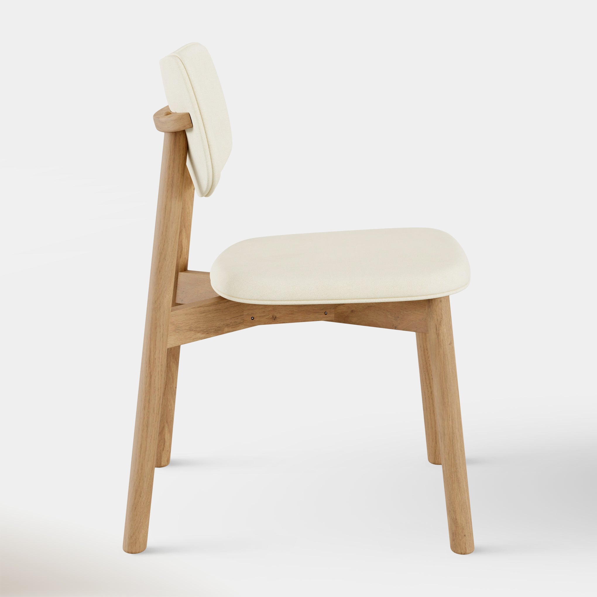 Maia Dining Chair - Beige & Oak