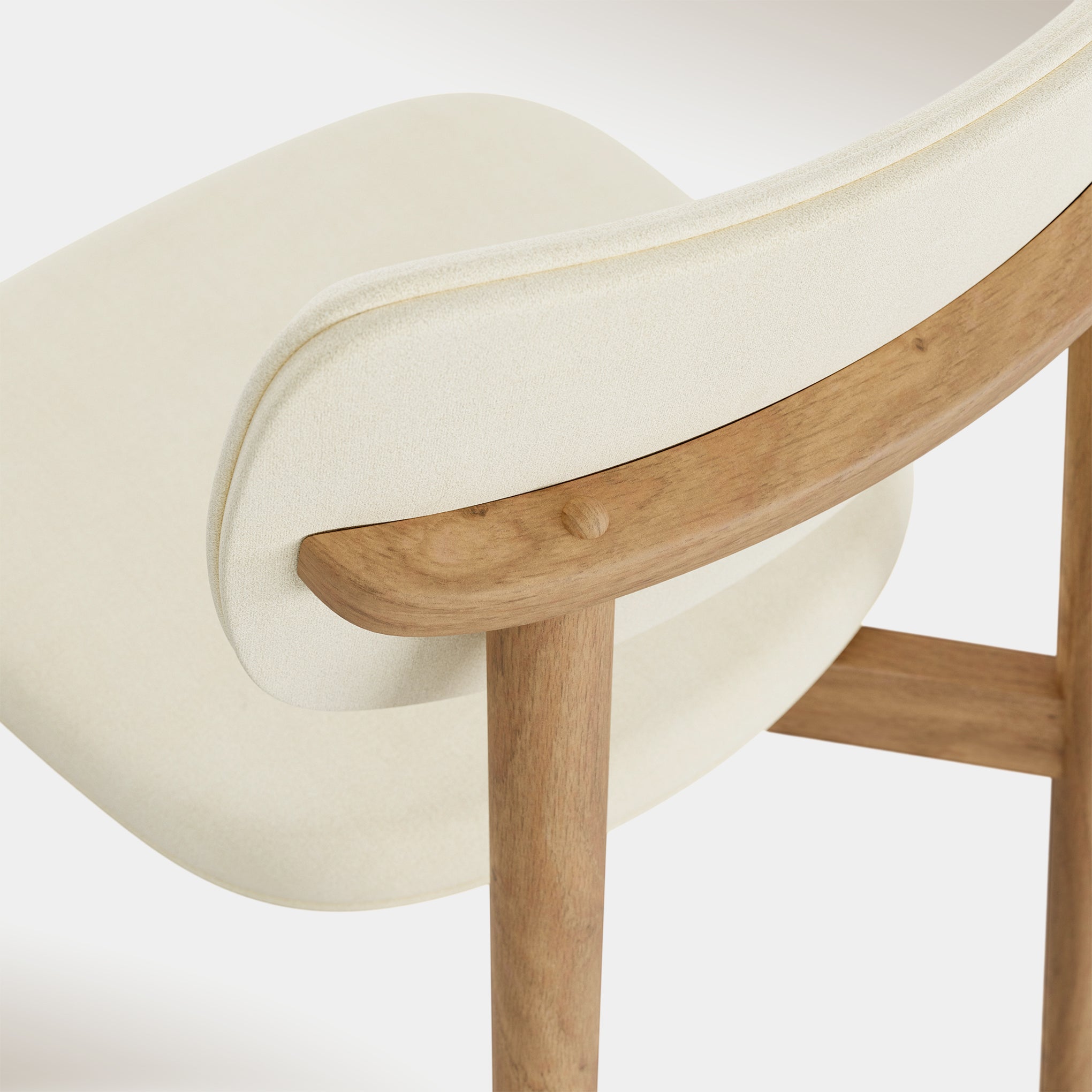 Maia Dining Chair - Beige & Oak