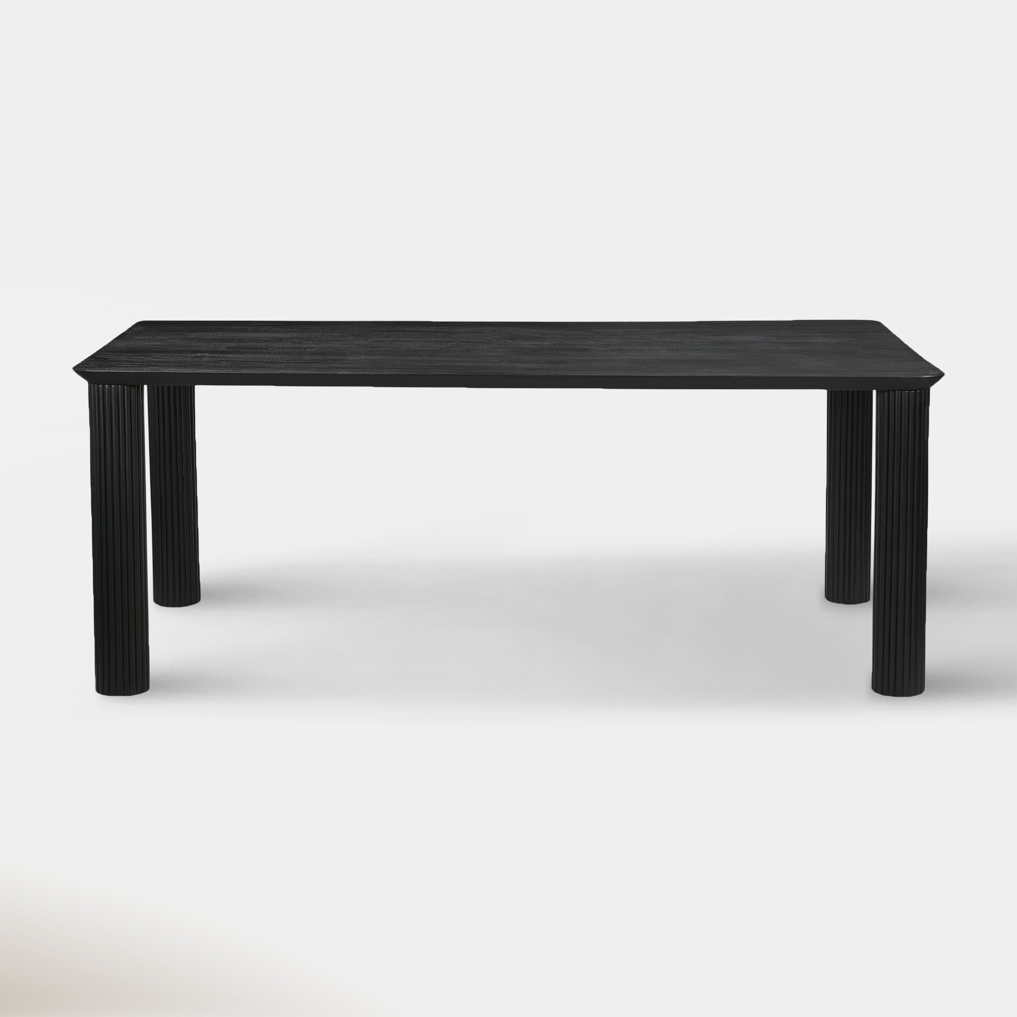 Camille Large Rectangular Dining Table - Black