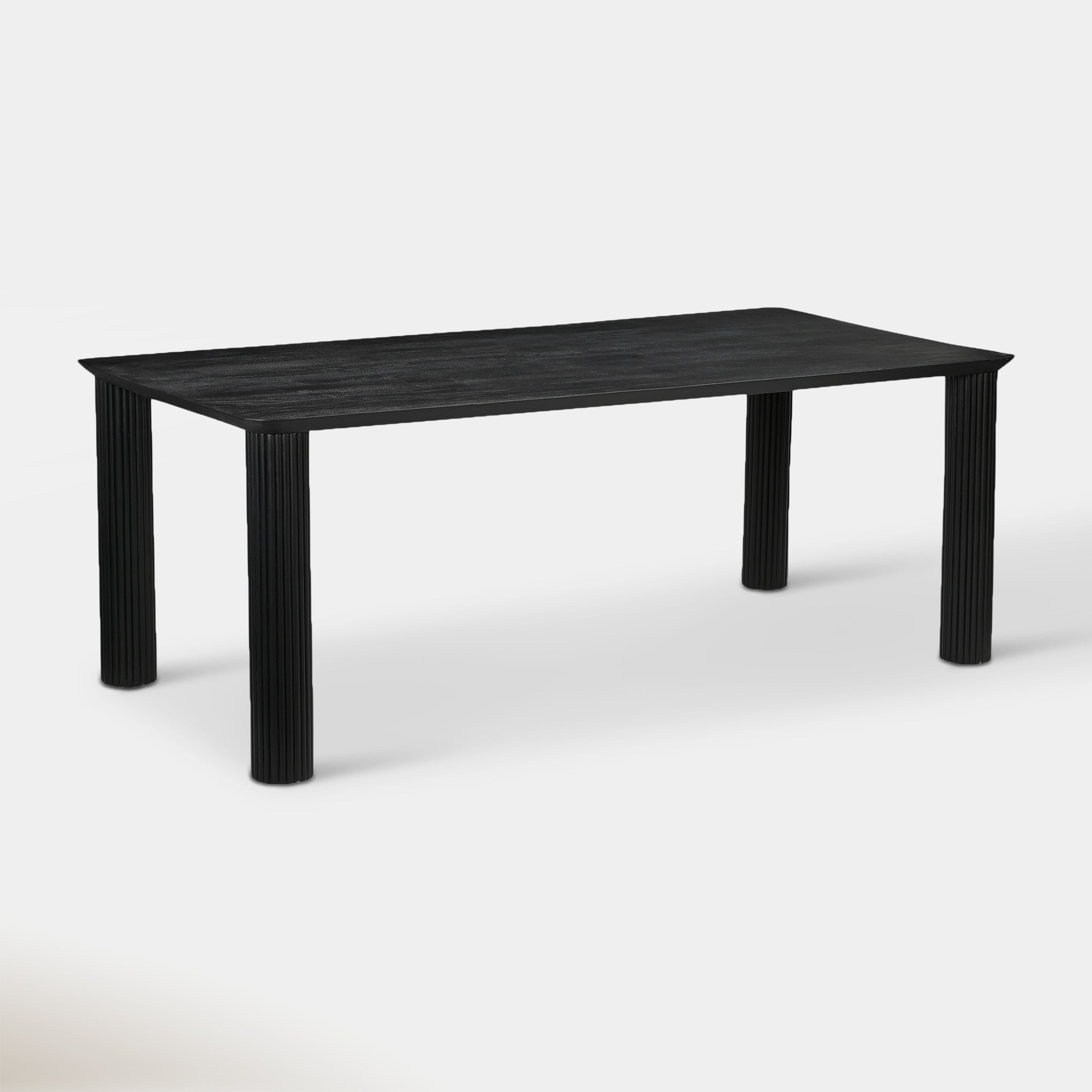 Camille Large Rectangular Dining Table - Black