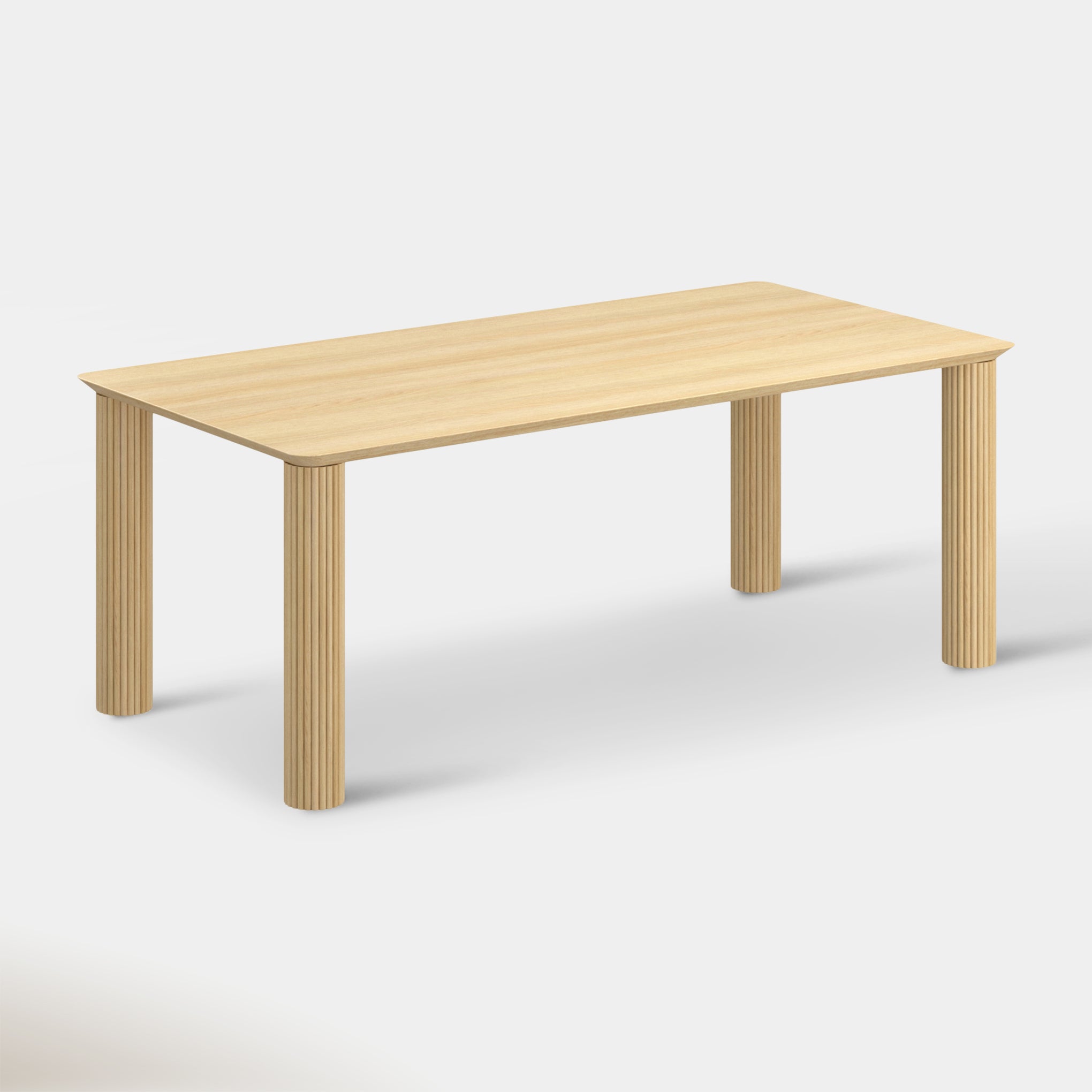 Camille Large Rectangular Dining Table - Oak