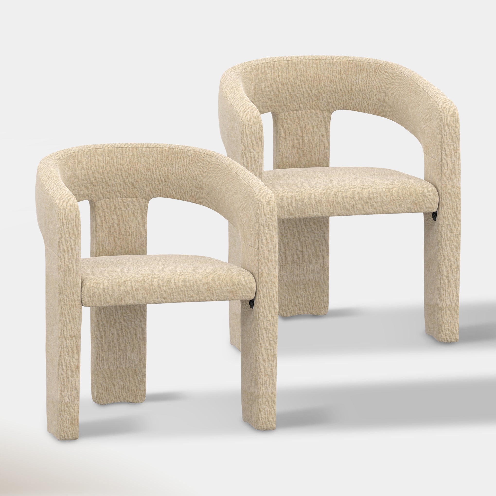Marcel Dining Chair - Beige Chenille