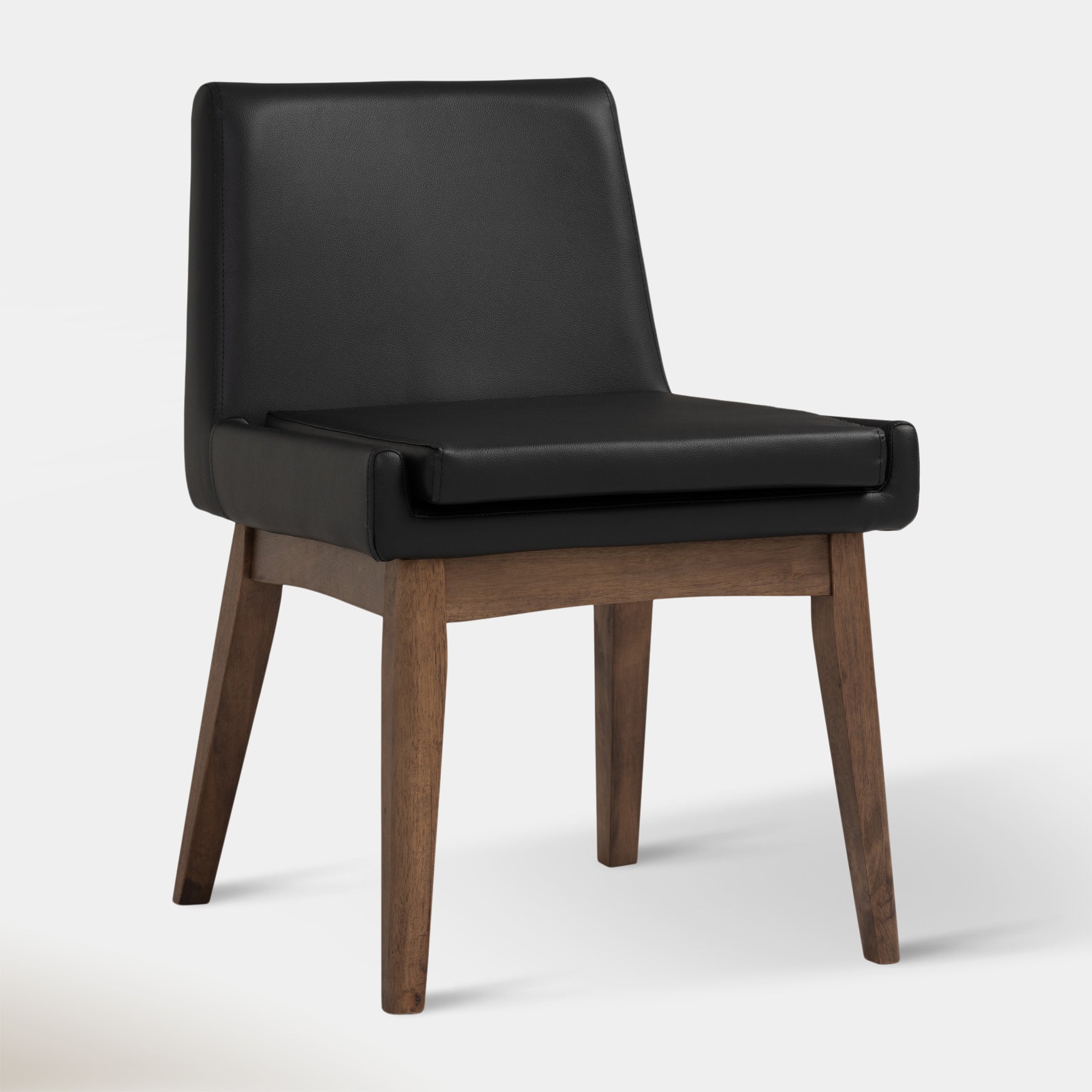 Chanel Dining Chair - Walnut & Black | Hoft Home