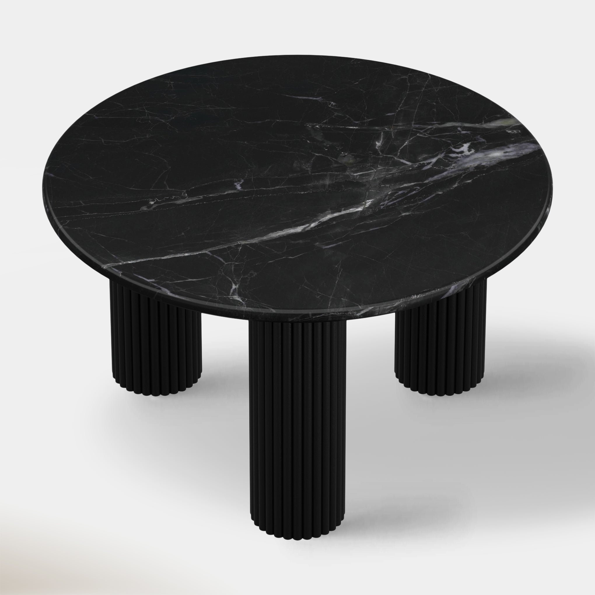 Kacia Coffee Table - Black & Black Marble