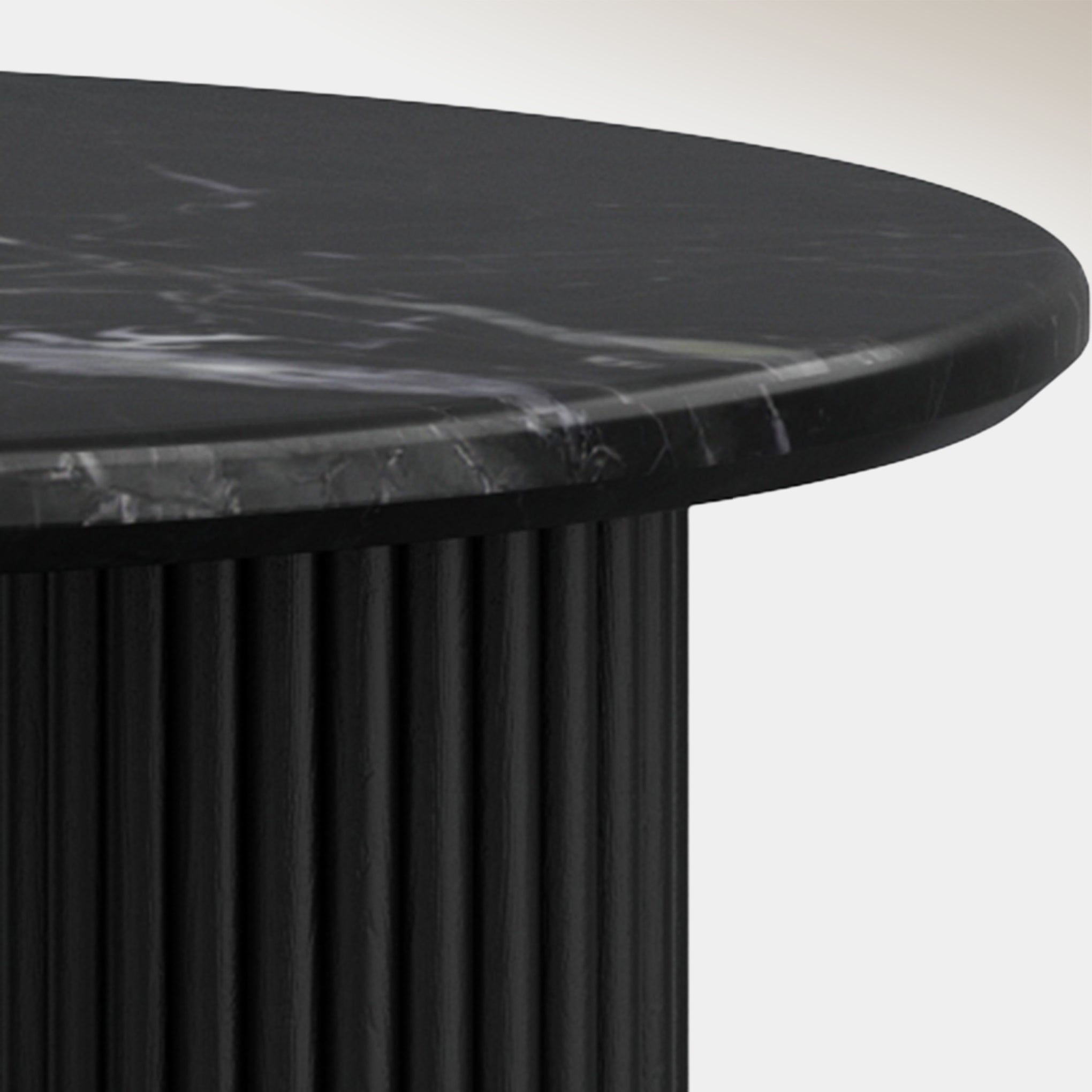 Kacia Coffee Table - Black & Black Marble
