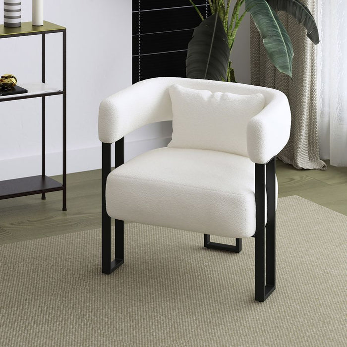 Rian Accent Chair - Ivory Boucle | Hoft Home