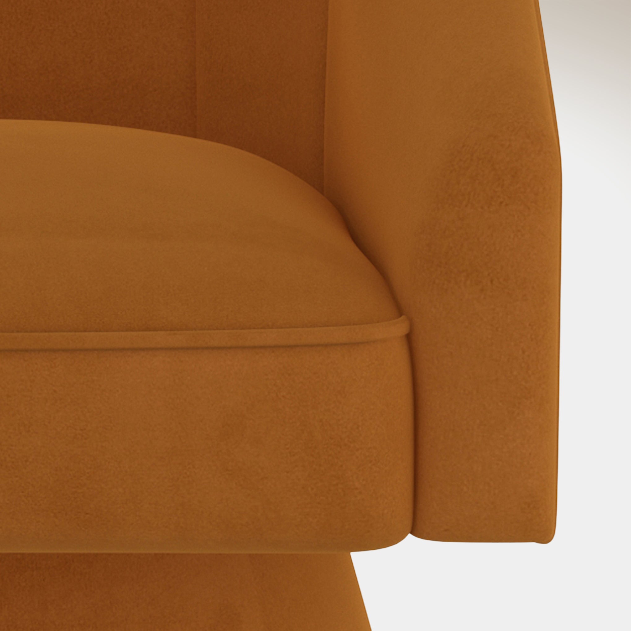 Rhea Accent Chair - Tan Velvet