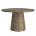 Alysia Round Pedestal Dining Table - Grey Stone | Hoft Home