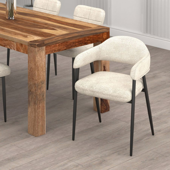 Vire Dining Chair - Beige and Black