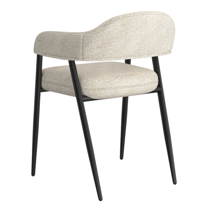 Vire Dining Chair - Beige & Black | Hoft Home