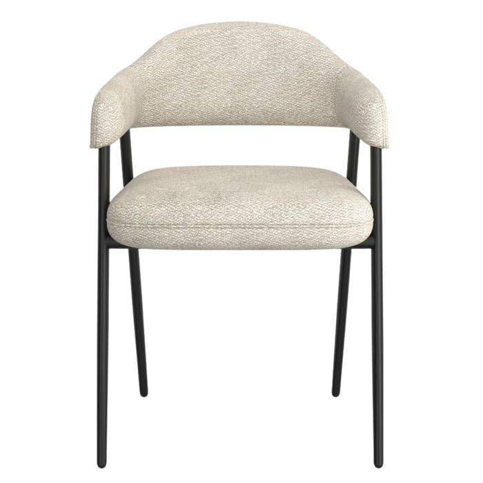 Vire Dining Chair - Beige & Black | Hoft Home