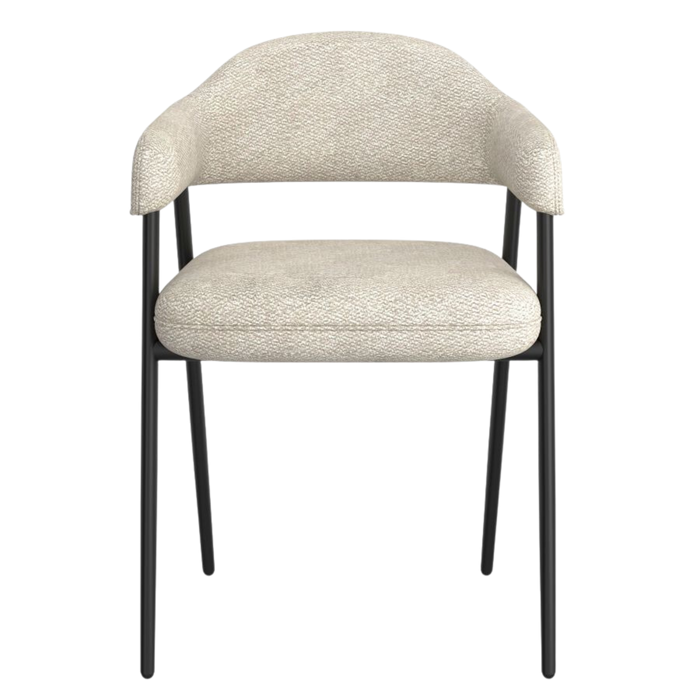 Vire Dining Chair - Beige and Black