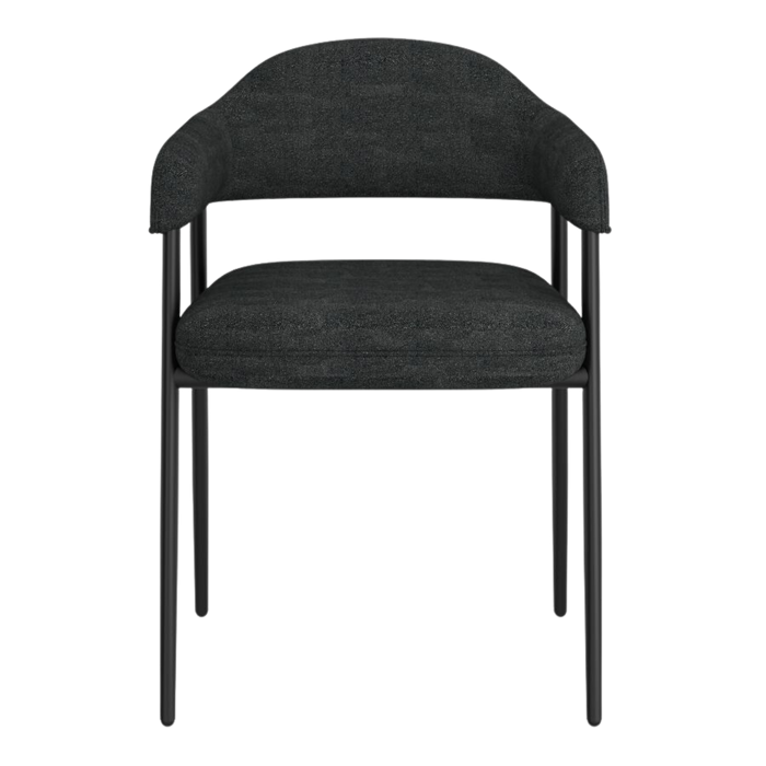 Vire Dining Chair - Charcoal and Black