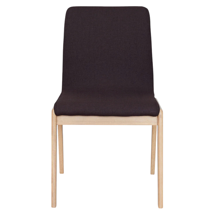 Mikael Dining Chair - Dark Grey & Natural | Hoft Home