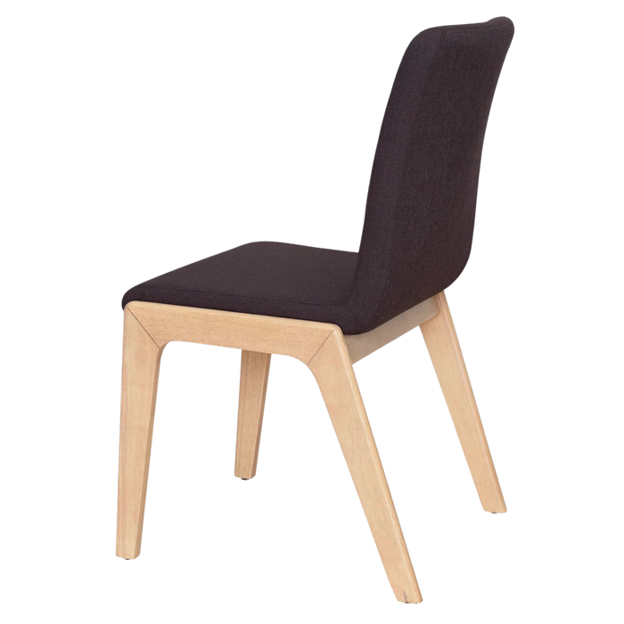 Mikael Dining Chair - Dark Grey & Natural | Hoft Home