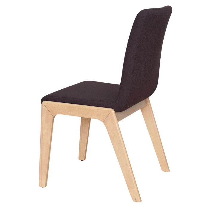 Mikael Dining Chair - Dark Grey & Natural