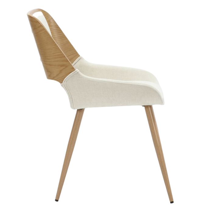 Carter Chair - Beige and Natural | Hoft Home