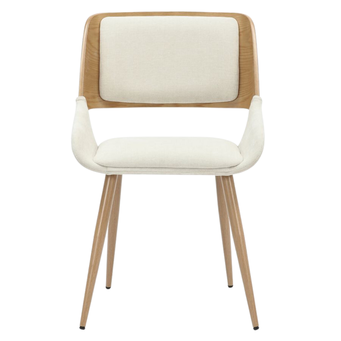 Carter Chair - Beige and Natural | Hoft Home