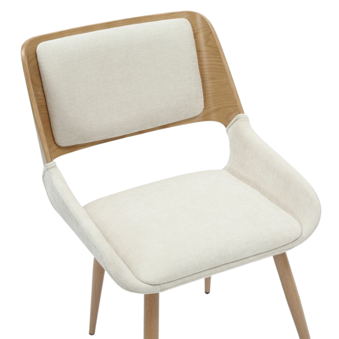 Carter Chair - Beige and Natural | Hoft Home