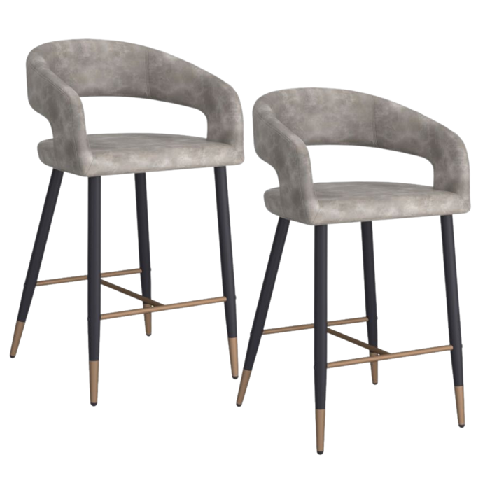 Mikah Counter Stool - Grey