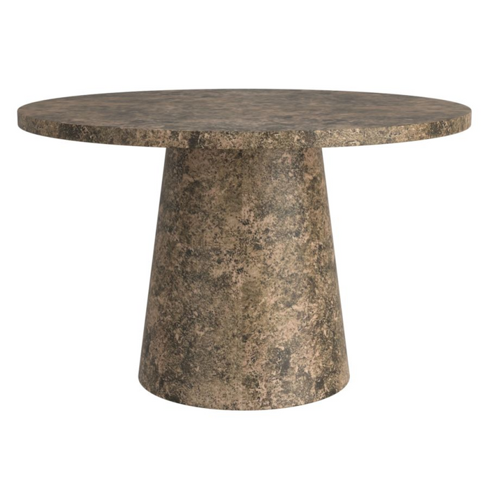 Godiva Round Pedestal Dining Table - Grey Stone | Hoft Home