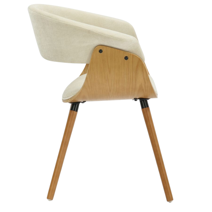 Jerreau Chair - Beige and Natural | Hoft Home