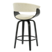 Jerreau Counter Stool - Beige and Black | Hoft Home