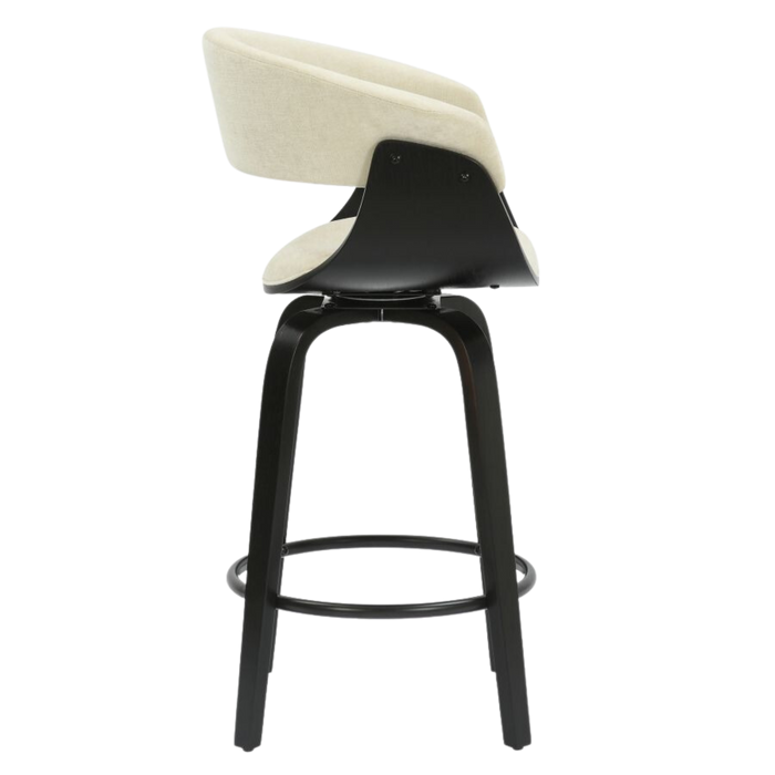 Jerreau Counter Stool - Beige and Black | Hoft Home