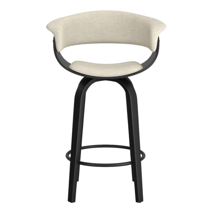 Jerreau Counter Stool - Beige and Black | Hoft Home